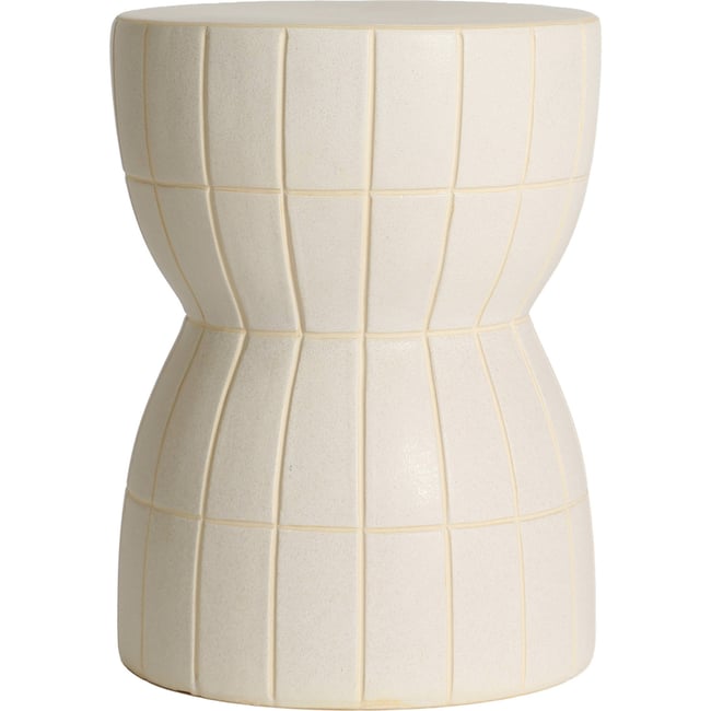 Table d'appoint céramique collection chewy Couleur beige mat <span itemprop=