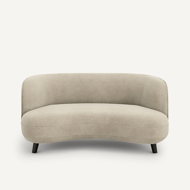 Sofá XS de terciopelo de lino, Rosebury, diseño de Emmanuelle Gallina - AM.PM X EMMANUEL GALLINA