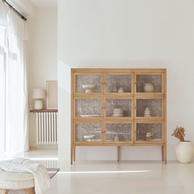 Vitrine, TANA Couleur naturel <span itemprop=