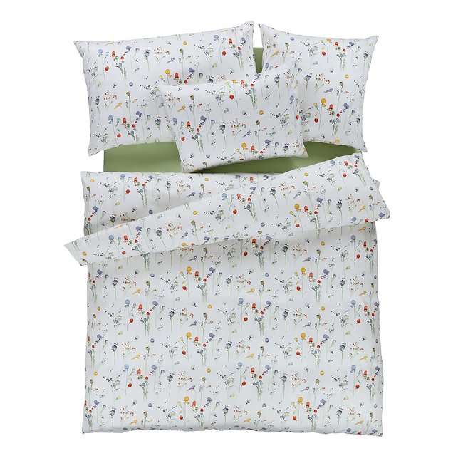 Duvetanzug aus Baumwollsatin - Silla - mit Kissenbezug(en) 50*70 gelb <span itemprop=