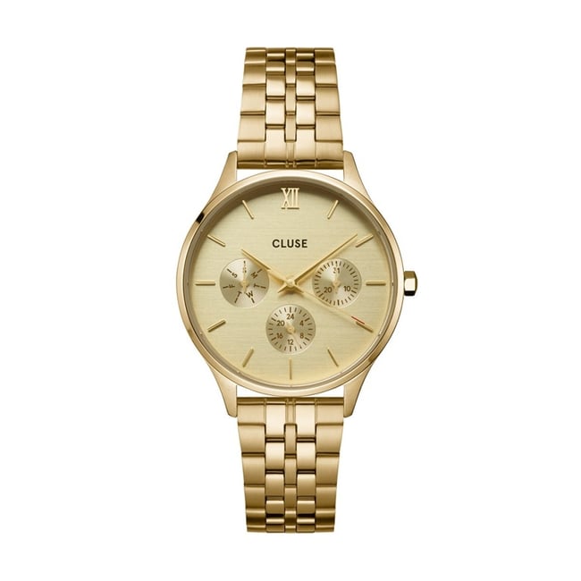Gifts amsterdam horloge murale radar paul doré et marron 36 cm - La Poste