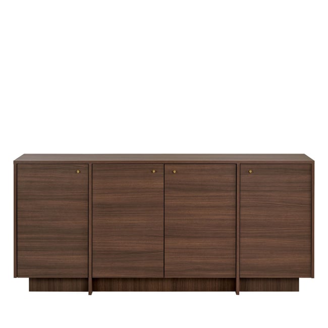Buffet 4 portes en bois L180cm- HOPA Couleur bois foncé <span itemprop=