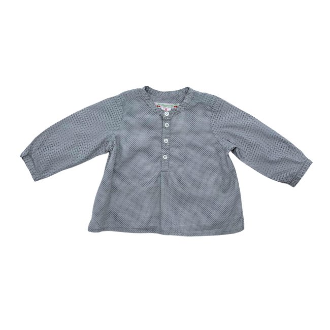 Chemise bébé - Très bon état gris <span itemprop=
