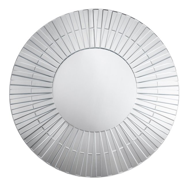 100cm Flared Frame Wall Mirror, silver-coloured, SO'HOME