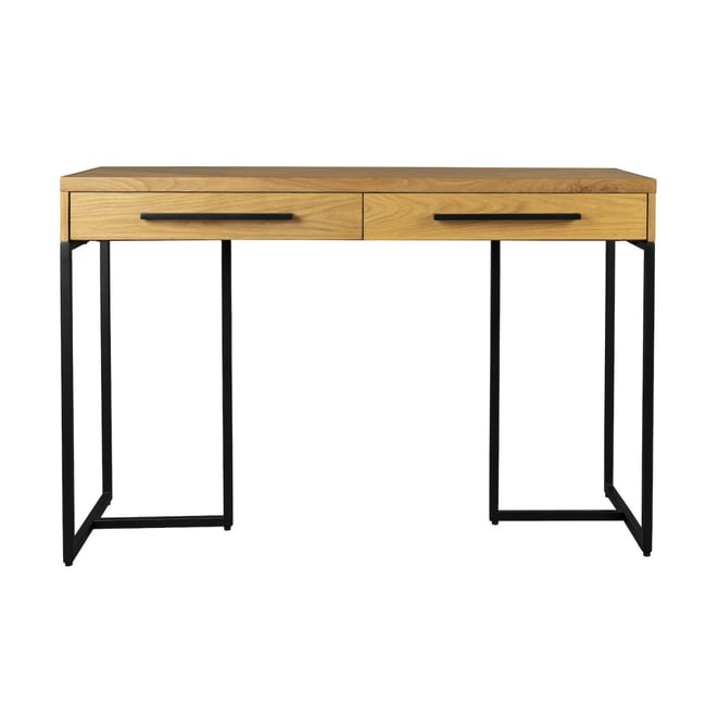 Console en bois de chêne et acier - CLASS Couleur marron clair <span itemprop=