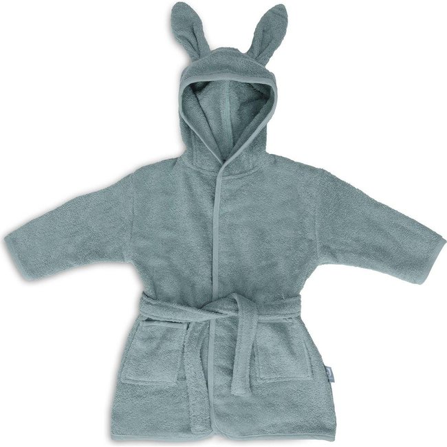 Peignoir en éponge lapin bleu <span itemprop=