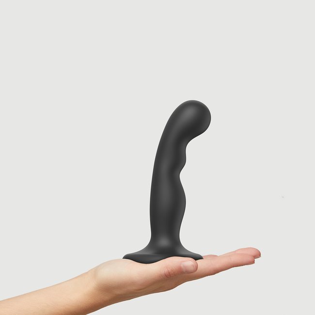 Dildo plug P and G, tamanho S preto <span itemprop=
