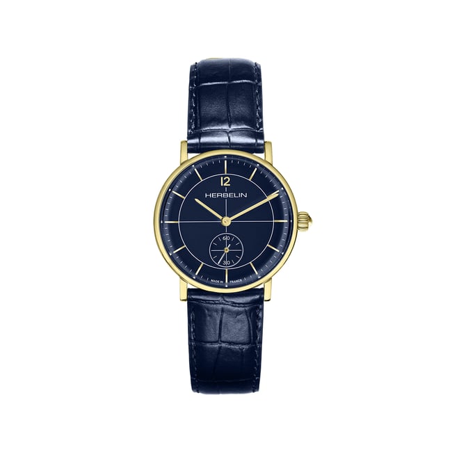 Montre Analogique  INSPIRATION doré bleu foncé bleu foncé <span itemprop=