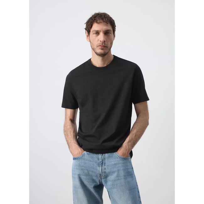 T-shirt slim fit 180 g/m² - MANGO MAN
