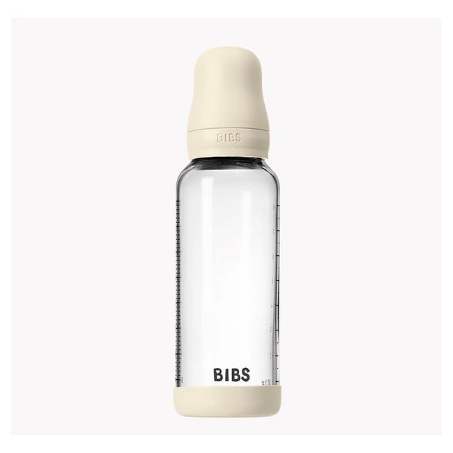 Biberon en verre Tetine en latex - 240ml Ivory - Bibs