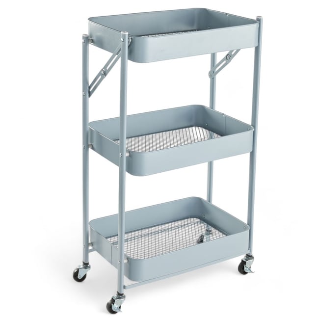 Desserte à roulettes sur 3 niveaux métal EQUIPMENT - UTILITY