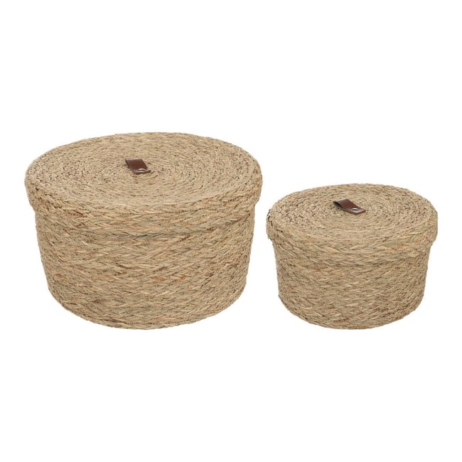 Lot de 2 boîtes ARIANNA Couleur beige <span itemprop=