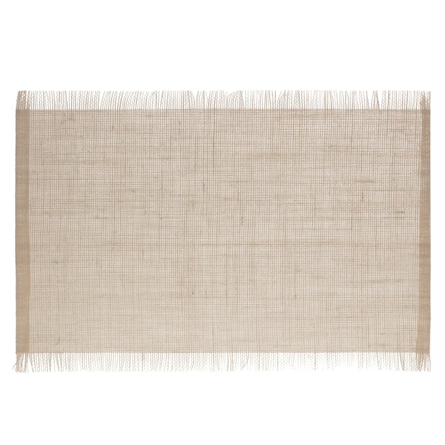 Set de table rectangulaire beige <span itemprop=