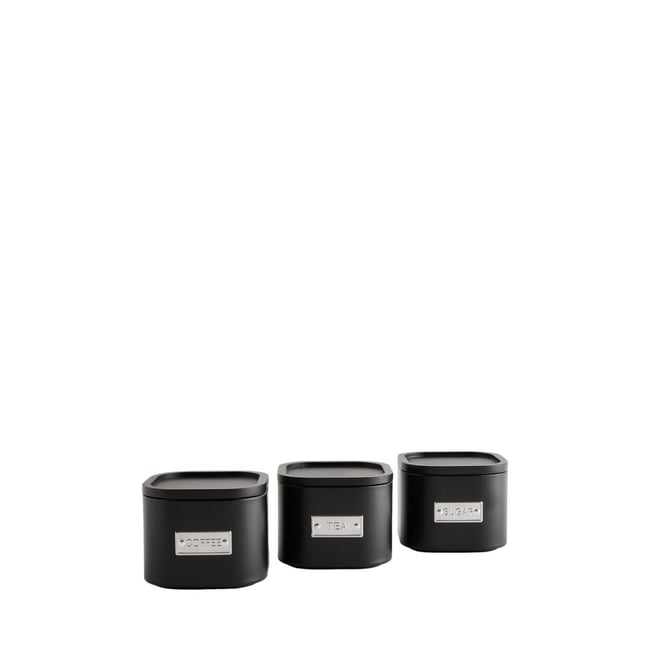 Boîte de rangement empilable badge, lot 3 Couleur noir <span itemprop=