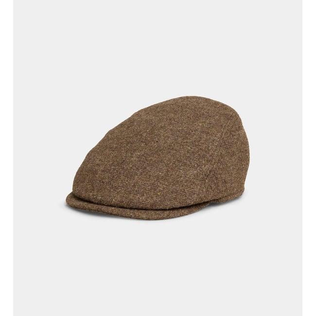 Casquette malik en laine marron <span itemprop=