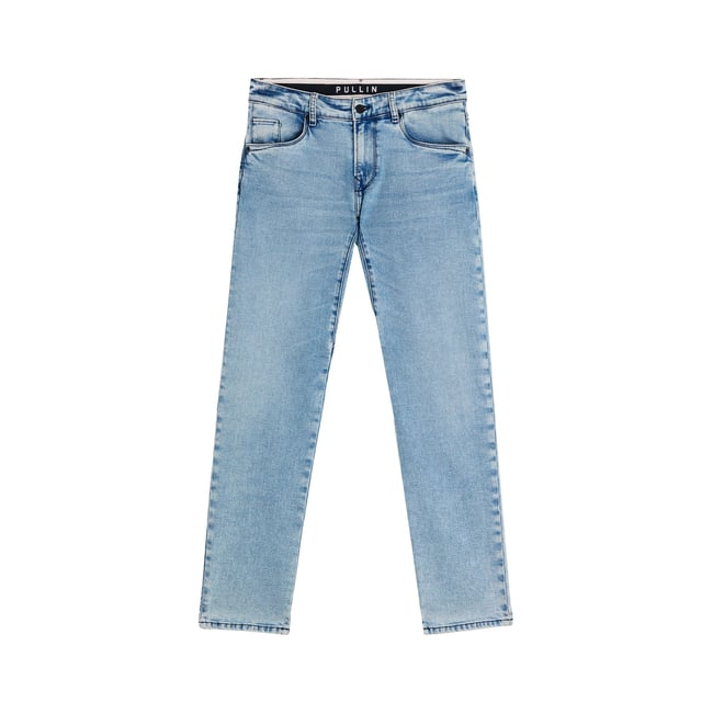 PANTALON STRAIGHT LIGHT bleu <span itemprop=