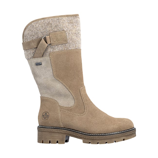 Bottes Cuir beige <span itemprop=