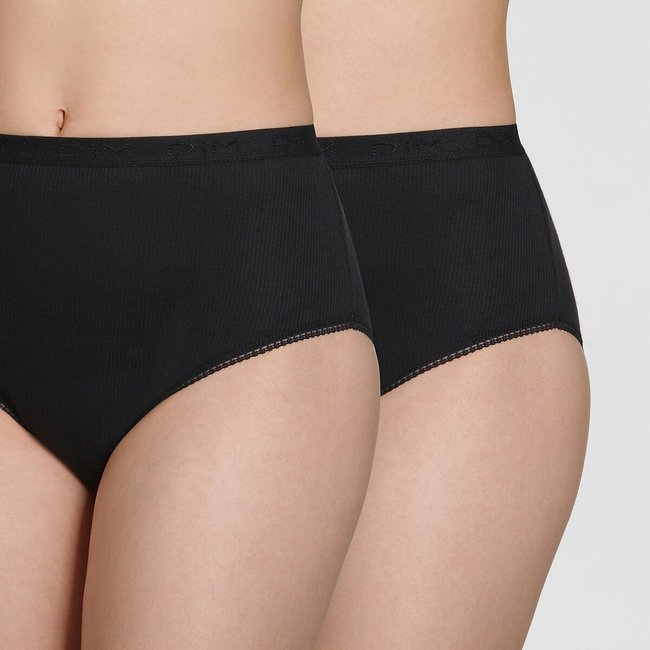Lot de 4 2 gratuits slips maxi pur coton Dim La Redoute