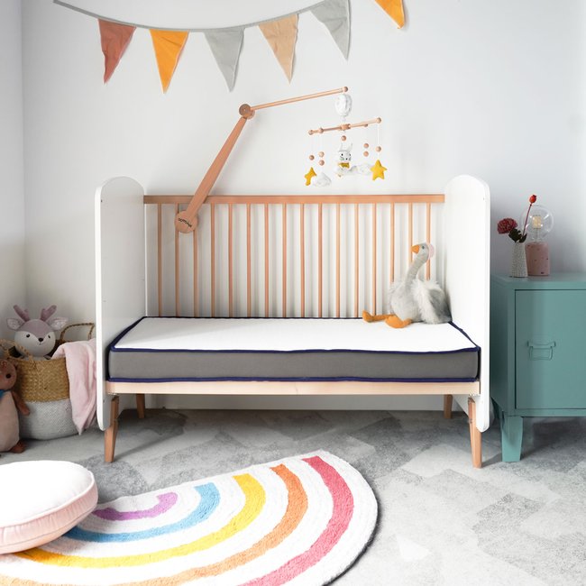 Matelas bébé Etapes évolutif - stature enfant - DEHOUSSABLE Couleur blanc <span itemprop=