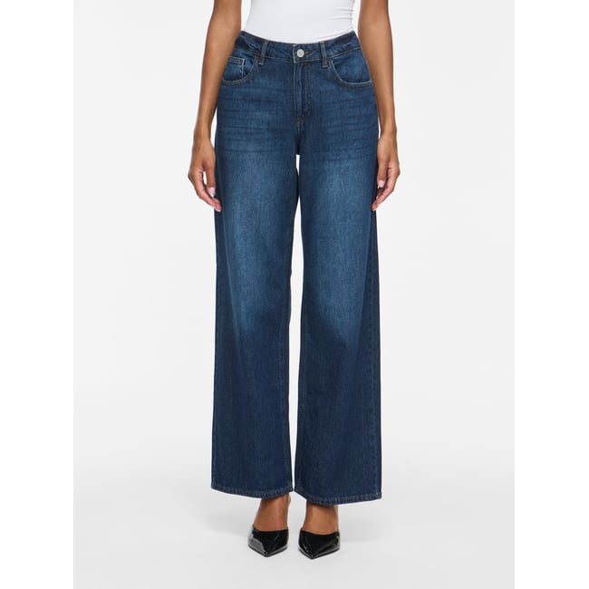 Jean À Coupe Ample bleu - dark blue denim1 <span itemprop=