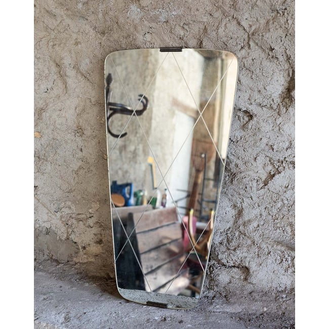 Miroir vintage Igor N°1137 - Bon état Couleur transparent <span itemprop=