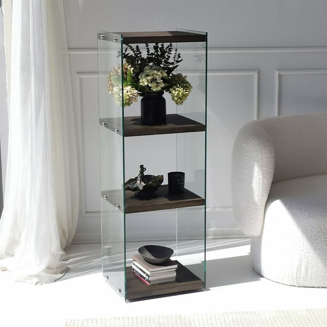 Полка для книг, Aqua / Аква 3 антрацит SO'HOME