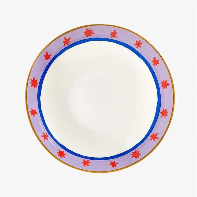 Set of 2 Electric Coast Red Star Pasta Bowls, multi-coloured, ELEANOR BOWMER