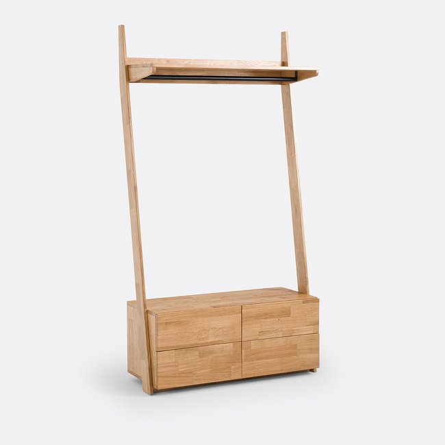 Module de dressing penderie + 4 tiroirs, Domeno Couleur naturel <span itemprop=