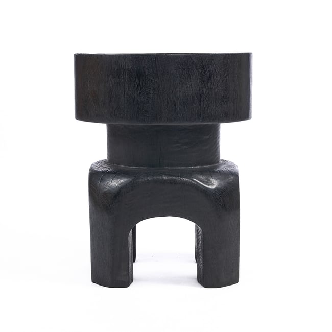 Tabouret en bois SQUAT SPOT Couleur noir <span itemprop=