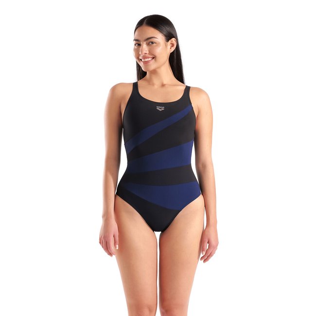 Costume da bagno intero ISABELLA nero/blu/marina ARENA