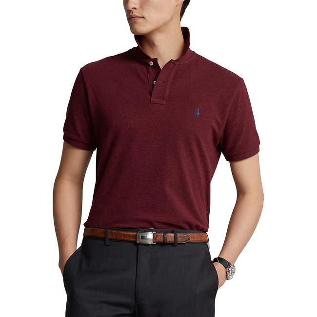 Polo droit en coton Pony Player brodé - POLO RALPH LAUREN