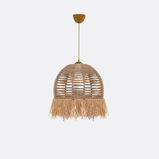 Светильник подвесной с хлопковым абажуром, TM218 / ТМ218 кремовый SO'HOME