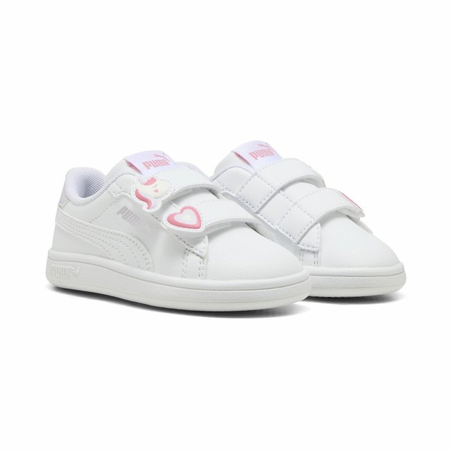 Baskets Smash 3.0 Badges blanc/rose <span itemprop=