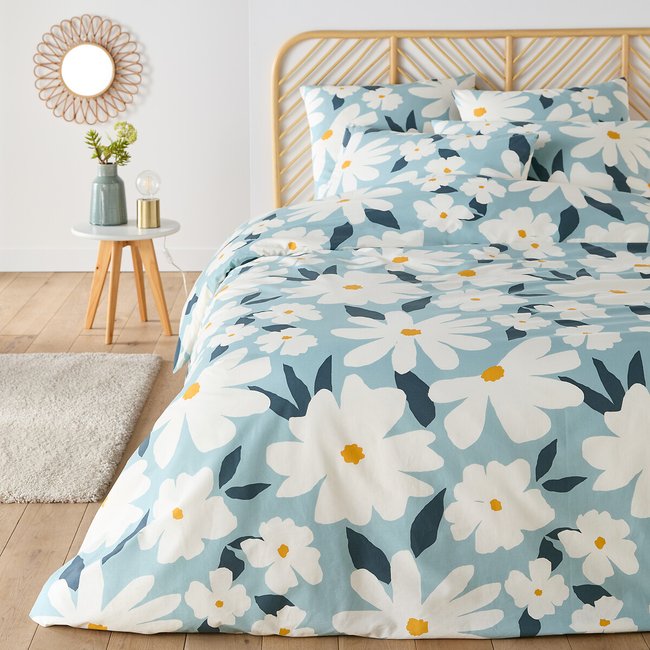 Parure in cotone, federa quadrata, Chandra fantasia a fiori SO'HOME