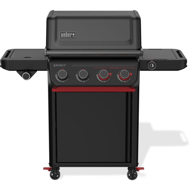 Barbecue gaz Gaz Spirit EPX-435R Stealth, sur chariot, 5 brûleurs dont 1 latéral, surface de cuisson 61 x 45 - WEBER