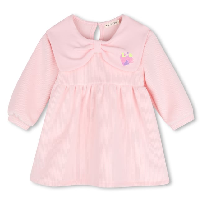 Robe en velours rosee <span itemprop=