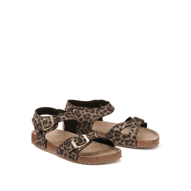 Kids leopard print sandals online