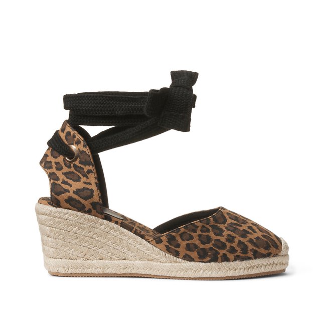 Keil-Espadrilles, Schnürung am Knöchel - LA REDOUTE COLLECTIONS PLUS