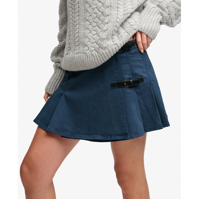 Jupe Athletic Essentials Denim Coupe Ajustée bleu marine délavé <span itemprop=