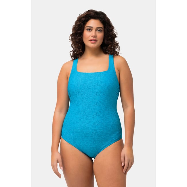 Maillot de bain à bonnets souples turquoise clair <span itemprop=