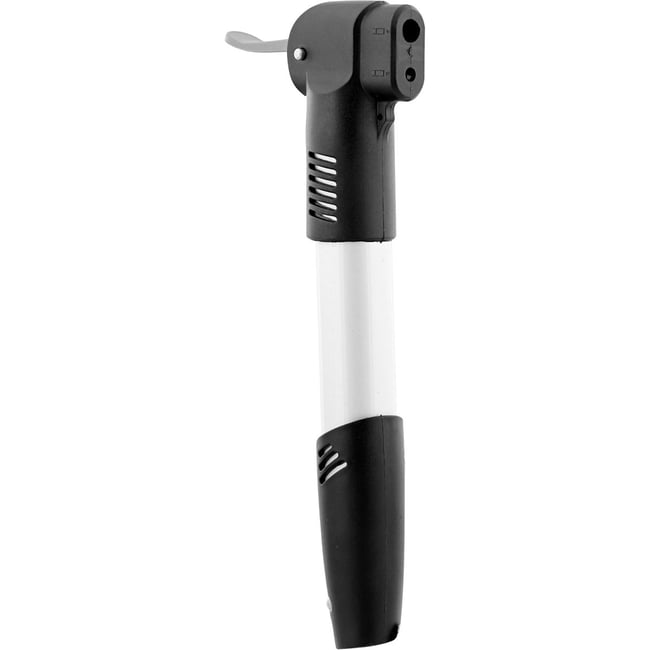Pompe à vélo pour vélo et trottinette manuelle blanc <span itemprop=