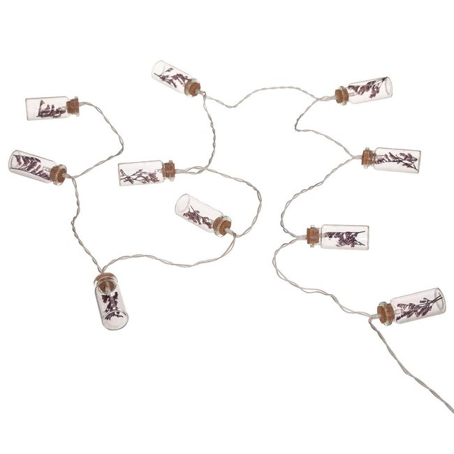 Guirlande LED à pile Couleur violet <span itemprop=