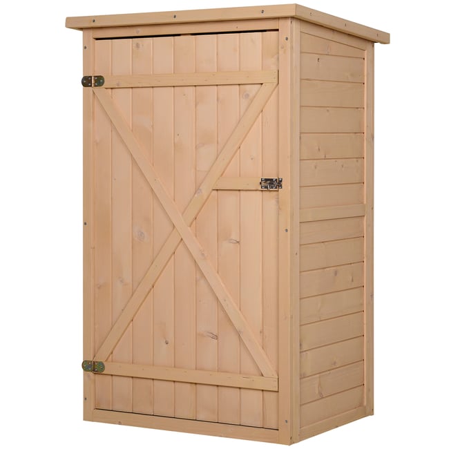 Armoire de jardin porte verrouillable beige <span itemprop=