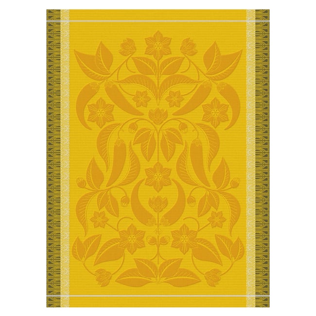 Torchon en Coton, PIMENTS - LE JACQUARD FRANCAIS