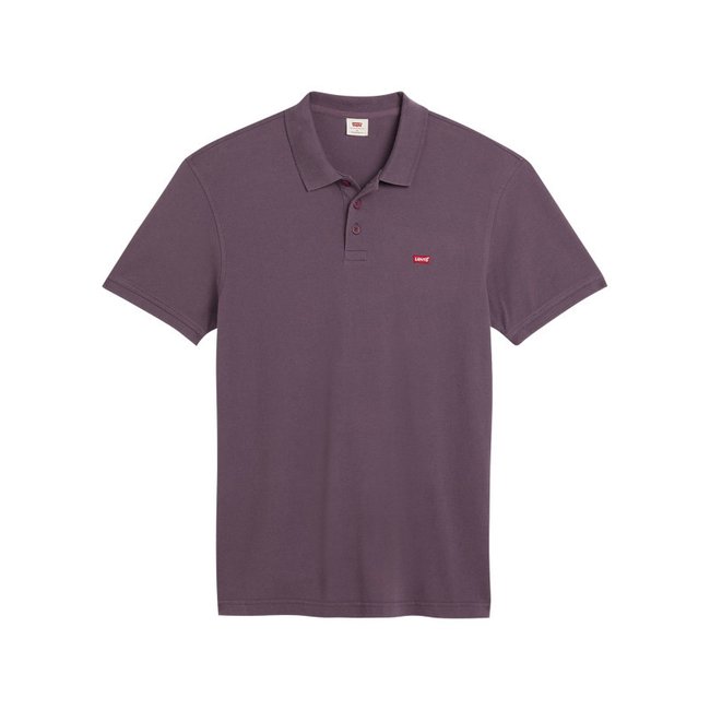 Polo Levi's® coton avec manches courtes et col à revers prune prune <span itemprop=