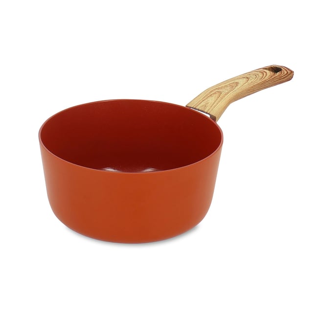 Casserole 20cm en aluminium recyclé, COLORAMA brique <span itemprop=