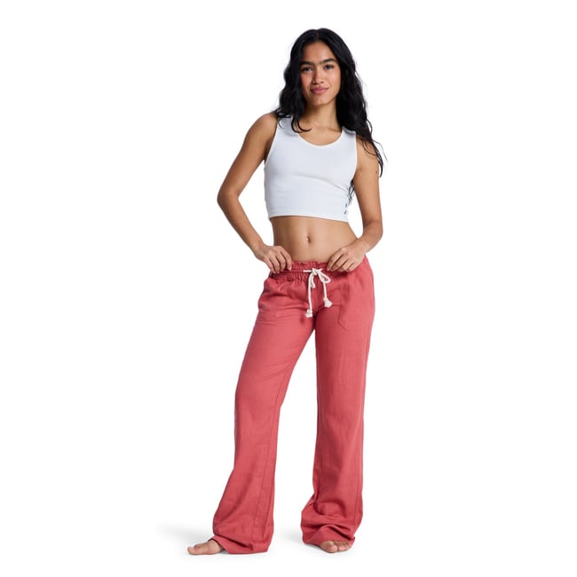 Pantalon léger OCEANSIDE. rose marsala <span itemprop=