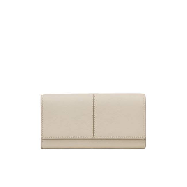 Porte-monnaie en cuir de vache finement grainé gris clair <span itemprop=