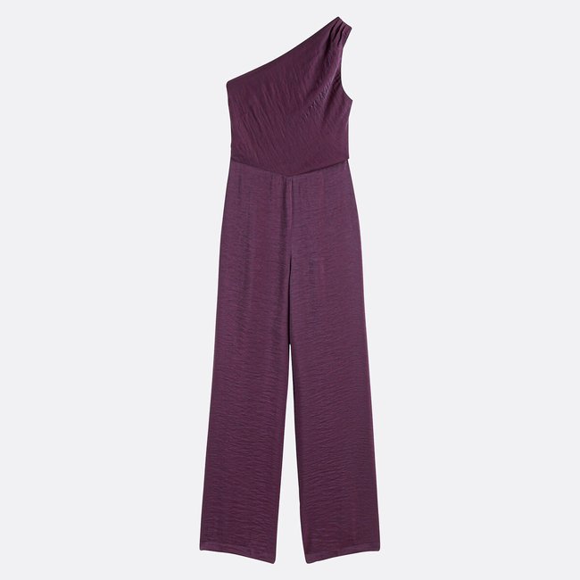 Long Jumpsuit with Asymmetric Shoulder plum LA REDOUTE COLLECTIONS
