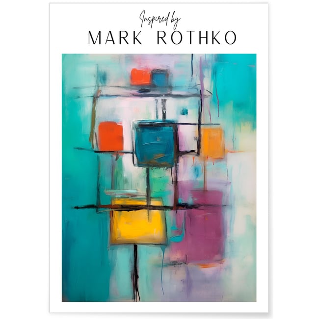 Affiche Mark Rothko n°15 Couleur blanc <span itemprop=